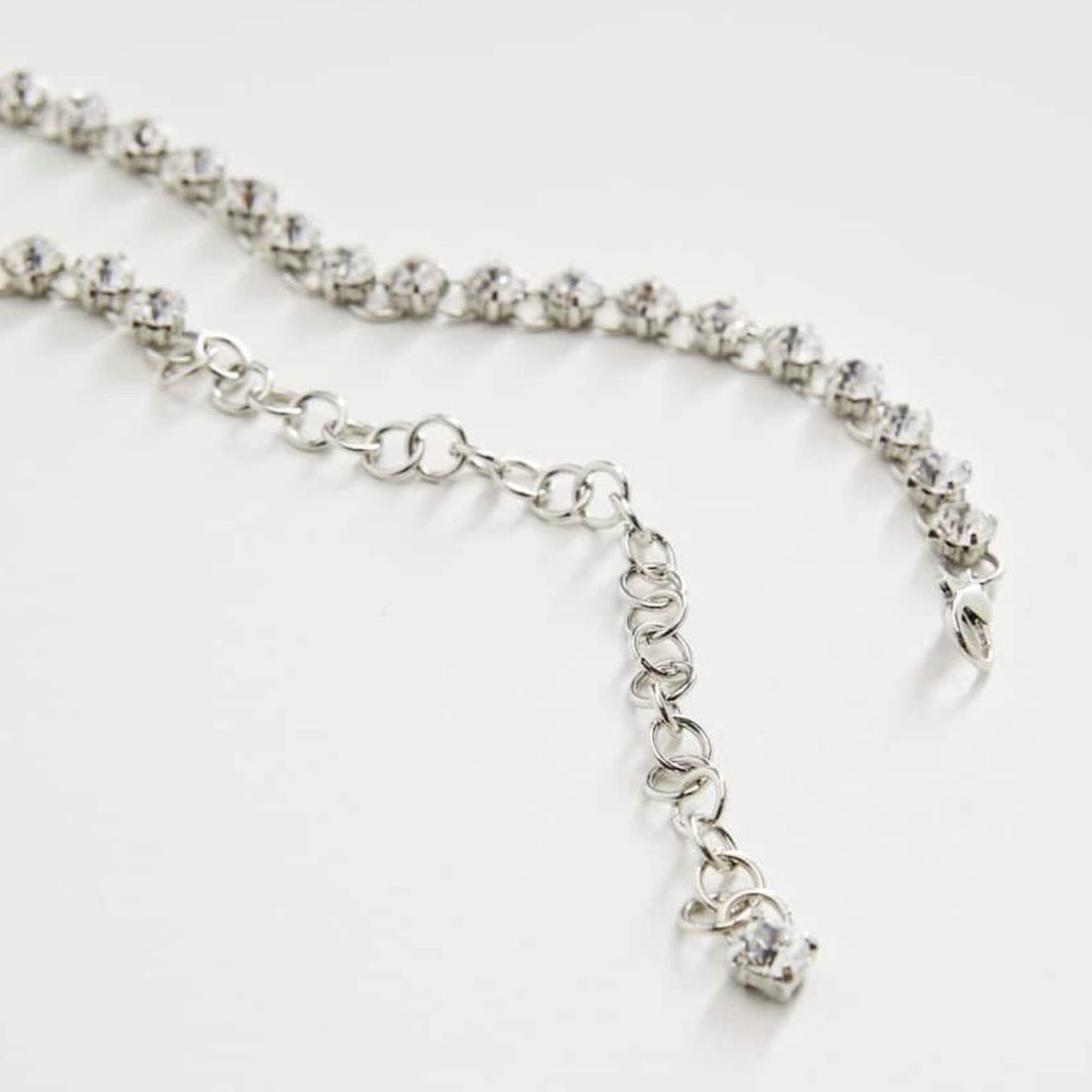 NWOT PERNILLE X MANGO CRYSTAL CHAIN NECKLACE - Picture 5 of 6